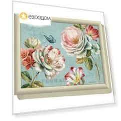 Поднос с подушкой Kitchen Craft Romantic Garden