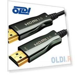 Кабель HDMI 40м Wize AOC-HM-HM-40M круглый черный
