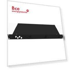 Укомплектованный многомодовый стоечный оптический кросс TopLan КРС-Top-1U-04FC/U-OM2-BK