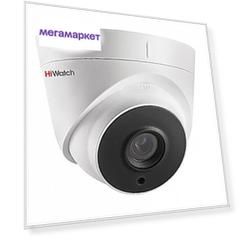 Камера DS-T203P. Уличная, купольная, HD-TVI, 2Мп, объектив 3.6mm, ИК 40м