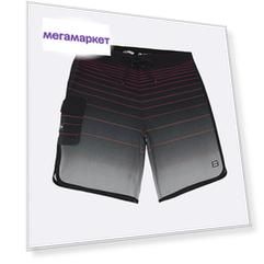 Бордшорты в полоску 73 Stripe Pro 20", черный, 2XS