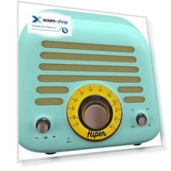 Портативная акустика HIPER RETRO L Cyan H-OT5