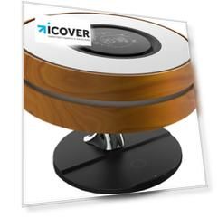 Умный светильник HomeTree Dawn (YT-M1601-B3) с беспроводной зарядкой и колонкой (Brown)