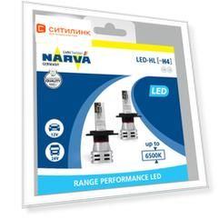 Лампа автомобильная светодиодная NARVA 18032, H4, 12/24В, 24Вт, 6500К, 2шт
