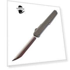 Автоматический выкидной нож Fat Dragon Grey, сталь Sandvik 14C28