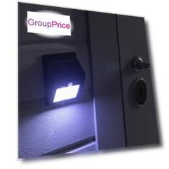 Светильник на солнечной батарее, накладной, 20 LED, белое свечение