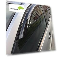 Дефлекторы окон Vinguru Ford Fusion 2002-2012 накладные литьевой поликарбонат скотч 4 шт