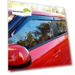 Дефлекторы окон Vinguru KIA Soul II 2014-2018 хэтчбек накладные акрил скотч 4 шт