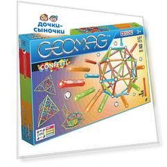 Магнитный конструктор Geomag Confetti 127 деталей