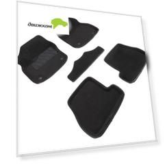 Коврики салона Seintex 3D FORD FOCUS 3 (АКПП) 2011-2015 ворсовые черные комп 4 шт