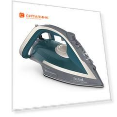 Утюг Tefal FV6842E0, 2800Вт, белый/ синий [1830007868]