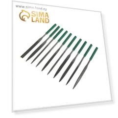 Набор надфилей TUNDRA, обрезиненные рукоятки, 80 х 180 х 5 мм, 10 шт.