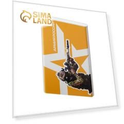 Внешний аккумулятор Red Line J01, 4000 мАч, металл, Армия России №5, серебристый