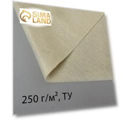 Полотно нетканое, иглопробивное, 2 × 2 м, плотность 250 г/м²