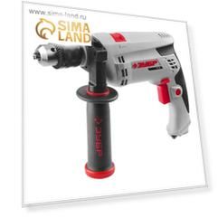 Дрель "ЗУБР", патрон 13 мм, реверс 0, 0-3000 об/мин, 0-48000 уд/мин, 780 Вт