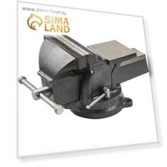 Тиски STAYER "STANDARD" 3254-150, слесарные, с поворотным основанием, 150 мм, 12.5 кг