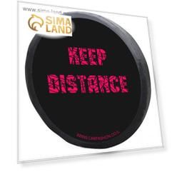 Чехол на запасное колесо «KEEP DISTANCE L» черный/красный