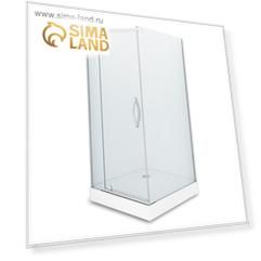 Душевое ограждение ALEX BAITLER AB214-100, 100x100x200 см, стекло прозрачное, профиль хром