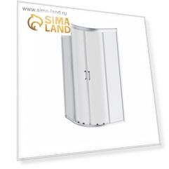 Душевое ограждение AM.PM Gem W90G-401-100WT, 100x100 см, стекло прозрачное, профиль серебро   504544