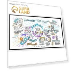 Панель Samsung Flip Chart WM55R, 55", 16:9, 3840x2160, E-LED, UHD, HDMI, USB, матовая, белый   47914