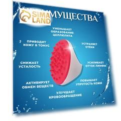 Массажёр универсальный, d = 11 см, цвет МИКС