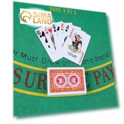 Карты игральные пластиковые "Casino", 54 шт, 28 мкм, карта 8.8 х 5.8 см, микс