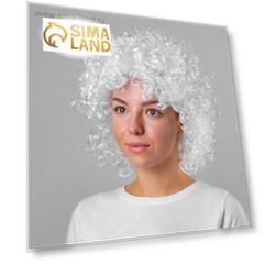 Карнавальный парик, объёмный, цвет белый