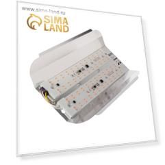 Фитопрожектор светодиодный Luazon СДО09-100, 100 Вт, IP65, 220В, мультиспектр., бескорпусный