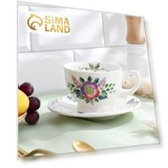 Чайная пара «Шиповник»,  0,29 л, 15×8,4 см, 1 сорт,  Гурова В.П.