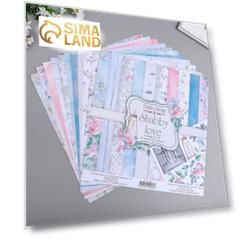 Набор бумаги для скрапбукинга "Shabby love " 10 листов, 30,5х30,5 см