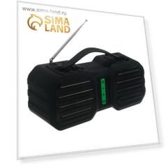 Портативная колонка Perfeo STAND, FM, MP3, microSD, USB, AUX, 10 Вт, 2400 мАч, черная