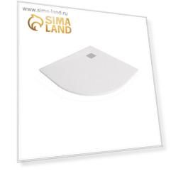 Душевой поддон WasserKRAFT Leine 35T01, 900 x 900 x 26 мм, полукруглый, белый