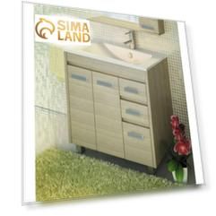 Тумба-умывальник COMFORTY «Марио-75» сосна лоредо с раковиной «Quadro 75»