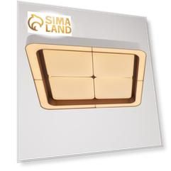 Люстра с ПДУ LED 144Вт, диммер, 3000-6000К, кофе