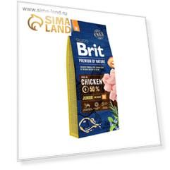 Сухой корм Brit Premium by Nature Junior M для собак средних пород, 15 кг