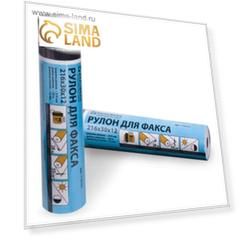 Рулон для факса 216 х 30 х 12 мм (28 м)