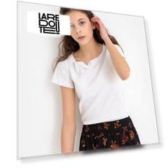 Футболка со сборками на груди 10-18 лет
