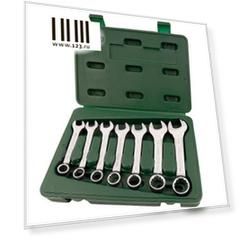 Набор ключей SATA 09033 7пр. комбинированные укороч. metric пласт.кор.