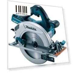 Пила циркулярная MAKITA DHS710Z  36В д/2-х акк. 18В LI-ION 4800об/м ф190мм 69мм 4.7кг БЕЗ АКК.и ЗУ