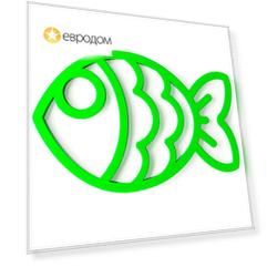 Подставка под горячее Balvi Fish зеленая магнитная