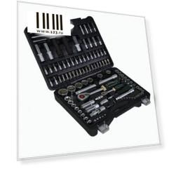 Набор инструментов ROCK FORCE RF-41802-5 1/2&1/4&3/8dr с 6-гранными головками 108пр.пласт.к.