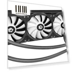 Комплект водяного охлаждения ID-COOLING AURAFLOW X 360 LGA2066/2011/1366/1151/50/55/56/TR4/AM4/FM2/+/FM1/AM3/+/AM2/+/ (4шт/кор,TDP 350W, RGB FAN and PUMP, PWM, TRIAL FAN 120mm) RET