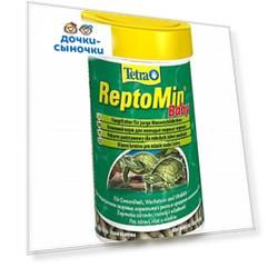 Корм сухой Tetra для молодых водных черепах ReptoMin Baby, 100