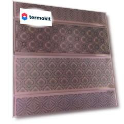 Керамическая плитка Fabresa Aria Santorini Dark Brown настенная 10x30
