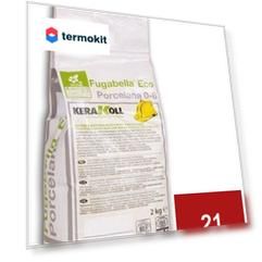 Затирка Kerakoll Fugabella Eco Porcelana цементная 21 Rosso 2кг