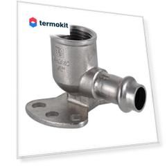 Пресс-водорозетка из нержавеющей стали Valtec 12 мм х 1/2"