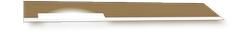 Керамическая плитка Rocersa Soul Listelo Moka Бордюр 1,5x60
