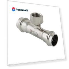Пресс-тройник из нержавеющей стали Valtec ВР 28 мм x 3/4"