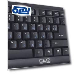 Клавиатура CBR KB 109 Black, 104 кл., офисн., переключение языка 1 кнопкой (софт), USB. Длина кабеля 1,8м