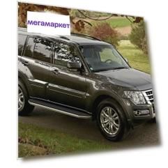 Пороги на автомобиль "Premium" Rival Mitsubishi Pajero IV 2006-н.в., A173ALP.4002.1